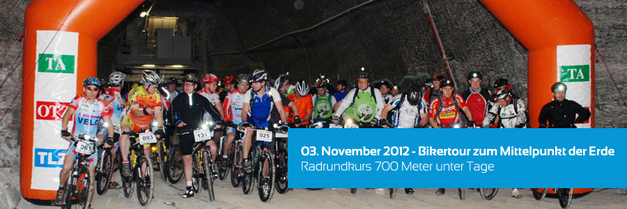 Bikertour zum Mittelpunkt der Erde