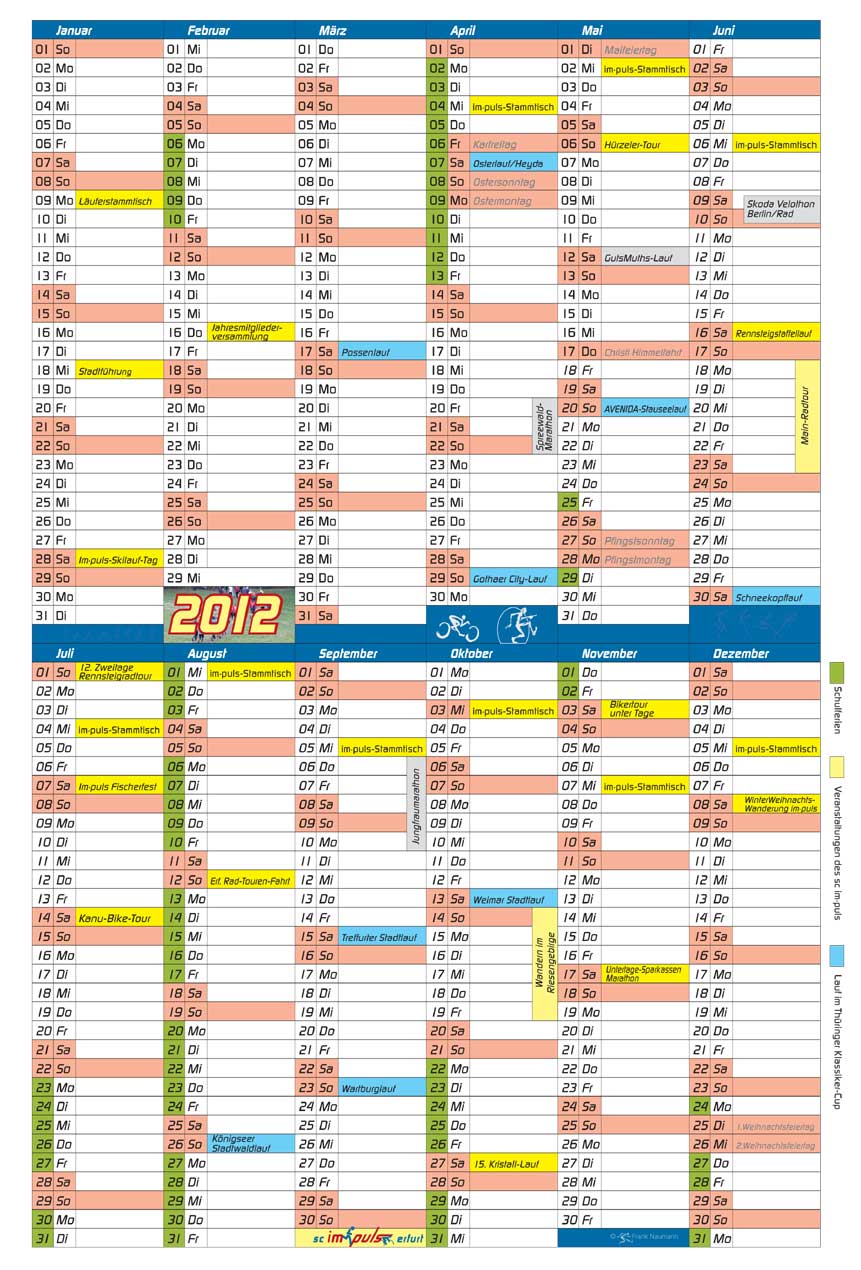 Laufveranstaltungen 2012